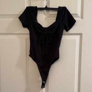 SO Black Short Sleeve Bodysuit